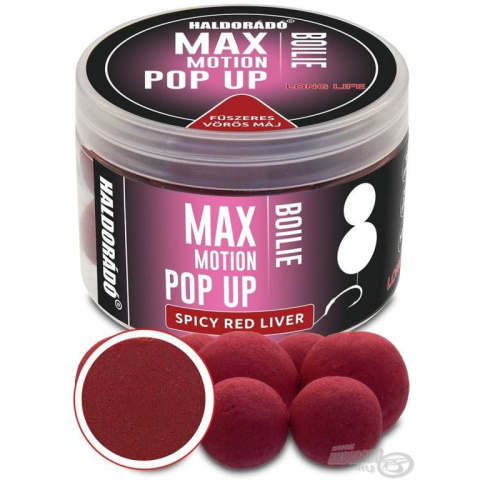 Kulki proteinowe Haldorado Max Motion POP UP 16, 20mm Pikantna Czerwona Wątroba